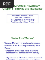 Lecture Chapter 8 Thinking