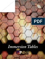 Immersion Tables
