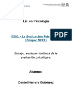 Herrera Gutierez Daniel, Ensayo Antecedentes Hitoricos