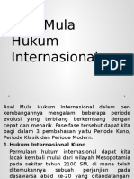 Asal Mula Hukum Internasional