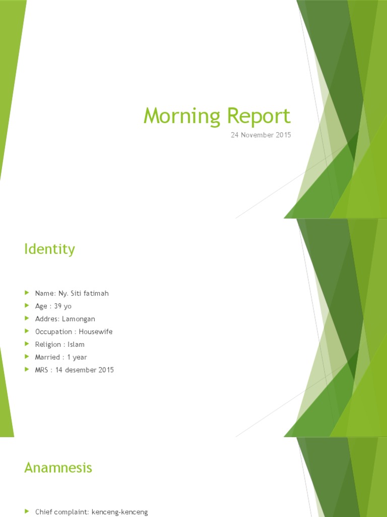 Morning Report | PDF