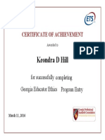 code od ethics entrance certificate