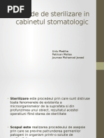  Metode de Sterilizrae in Cabinetul Stomatologic