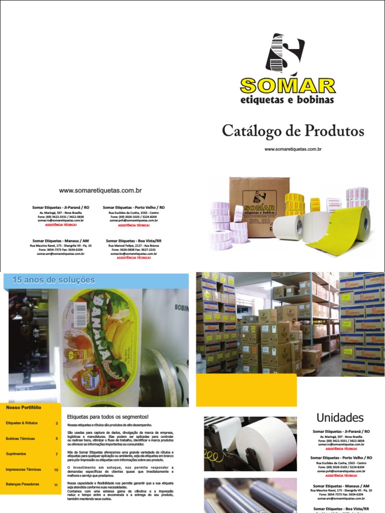 Catalago Somar 2015 | PDF | Impressora (informática) | Impressão