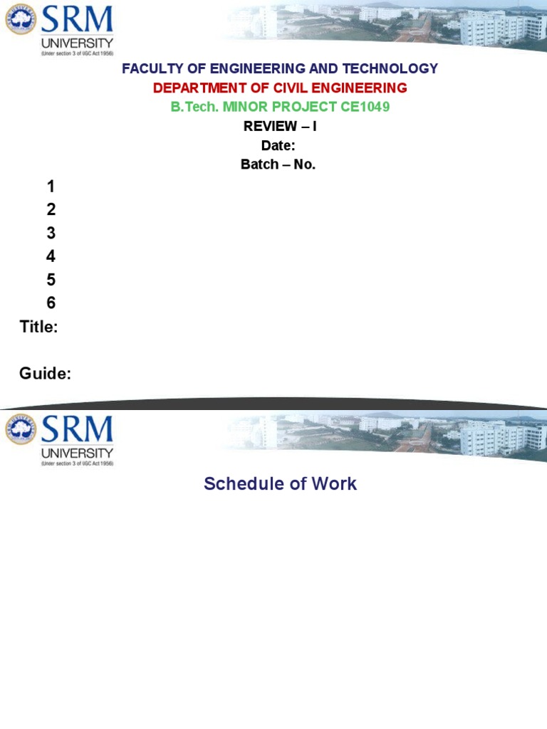 B.Tech Minor Project CE1049 Review I | PDF