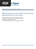 Measuring income and wealth at the top using administrative and survey data