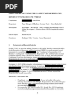 Download UC Berkeley Investigation Report - Yann Hufnagel by KQED News SN304891755 doc pdf