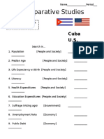 Comparative Studies Cuba and Usa