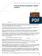 La Teoria Alternativa de Arthur Posnansky Sobre El Origen de Tiahuanaco