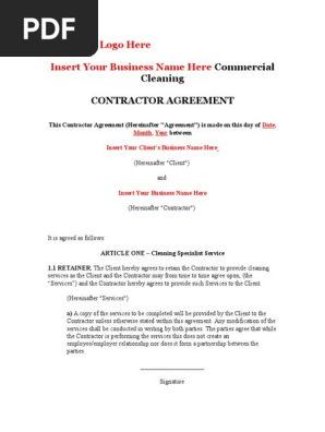 Commercial Cleaning Contract.doc