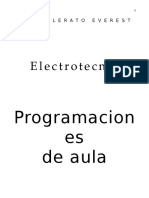 Programacion de Aula Electrotecnia BACHILLERATO EVEREST