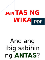 Antas NG Wika