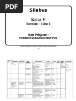 Silabus Sd Plh Kelas 5