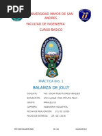 Inf. Practica 1 - Balanza de Jolly FIS 102