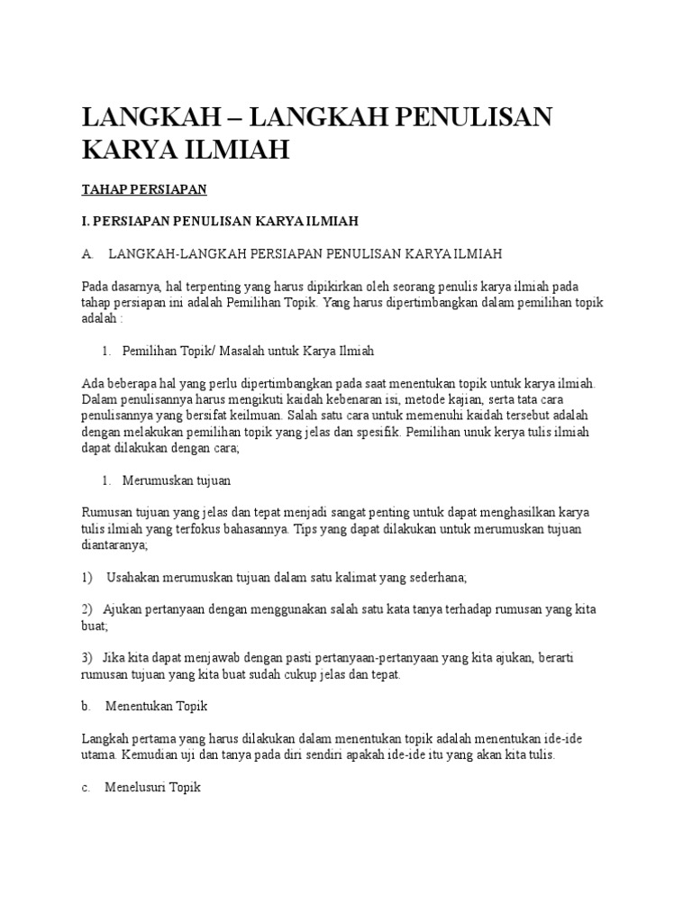 Karya Ilmiah