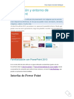 Introducción y Entorno de PowerPoint