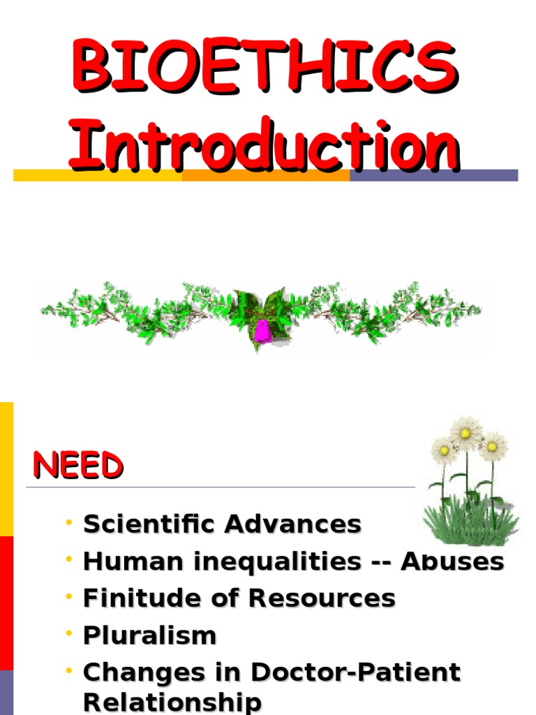 Introduction to Bioethics Principles | PDF | Science & Mathematics