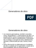 Generadores de Obra