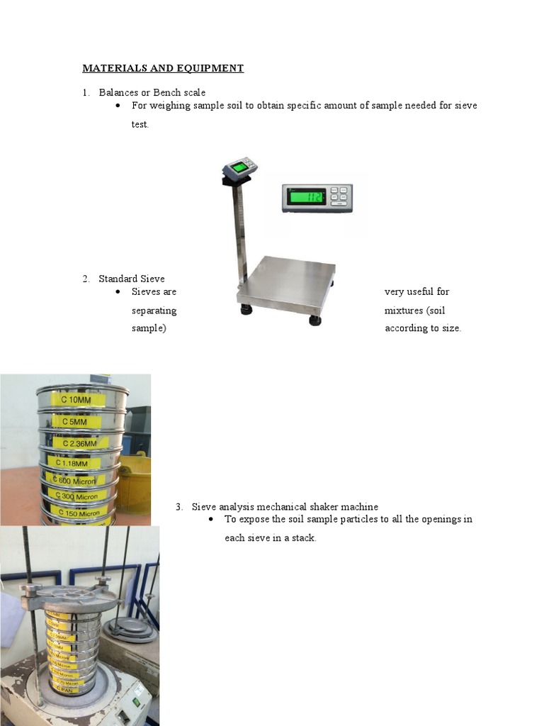 Sieve Analysis Equipment Physical Sciences Science