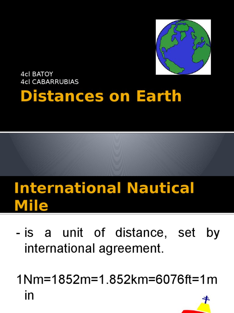 Nautical Distance Units Explained | PDF