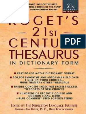 Rogets 21st Century Thesaurus - 