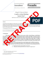 Retracted: A Path To Critical Thinking