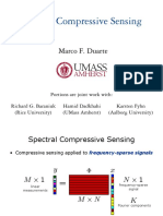 Spectral Compressive Sensing for Frequency-Sparse Signals