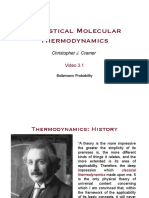 Statistical Molecular Thermodynamics: Christopher J. Cramer