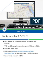 EJSCREEN: EPA’s Environmental Justice Screening Tool by Carlton Eley