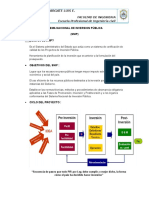 Sitema Nacional de Inversion Pública Trabajo 1