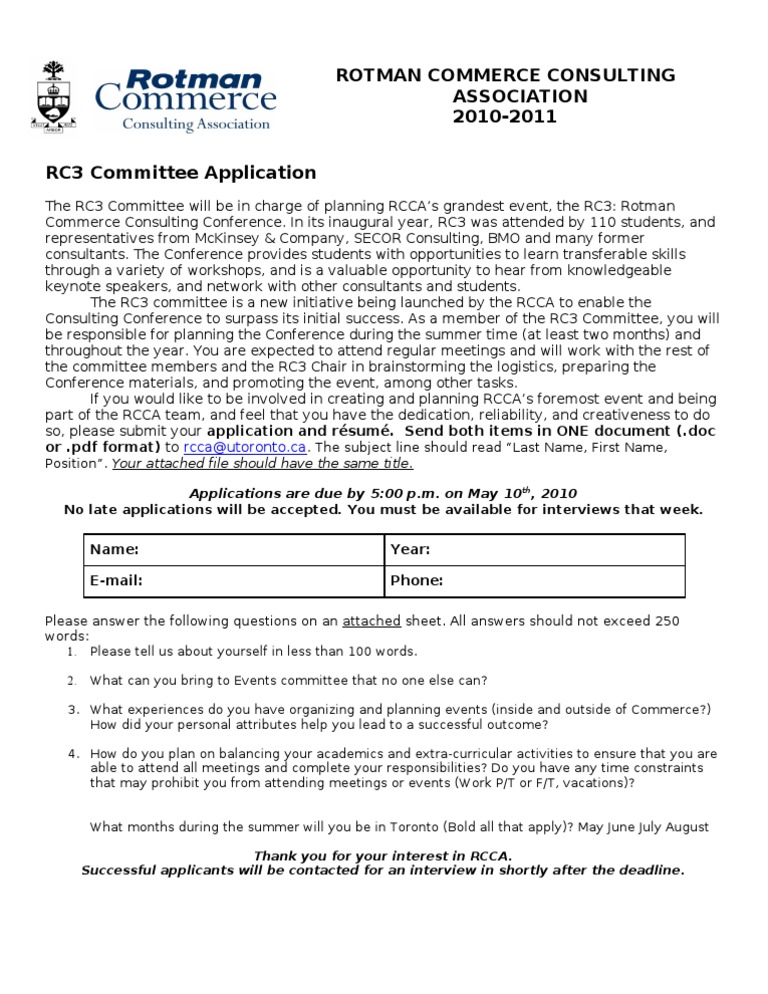 RCCA RC3 Committee | PDF