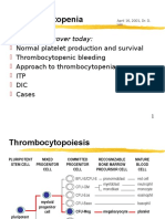 Thrombocytopenia: What We Will Cover Today