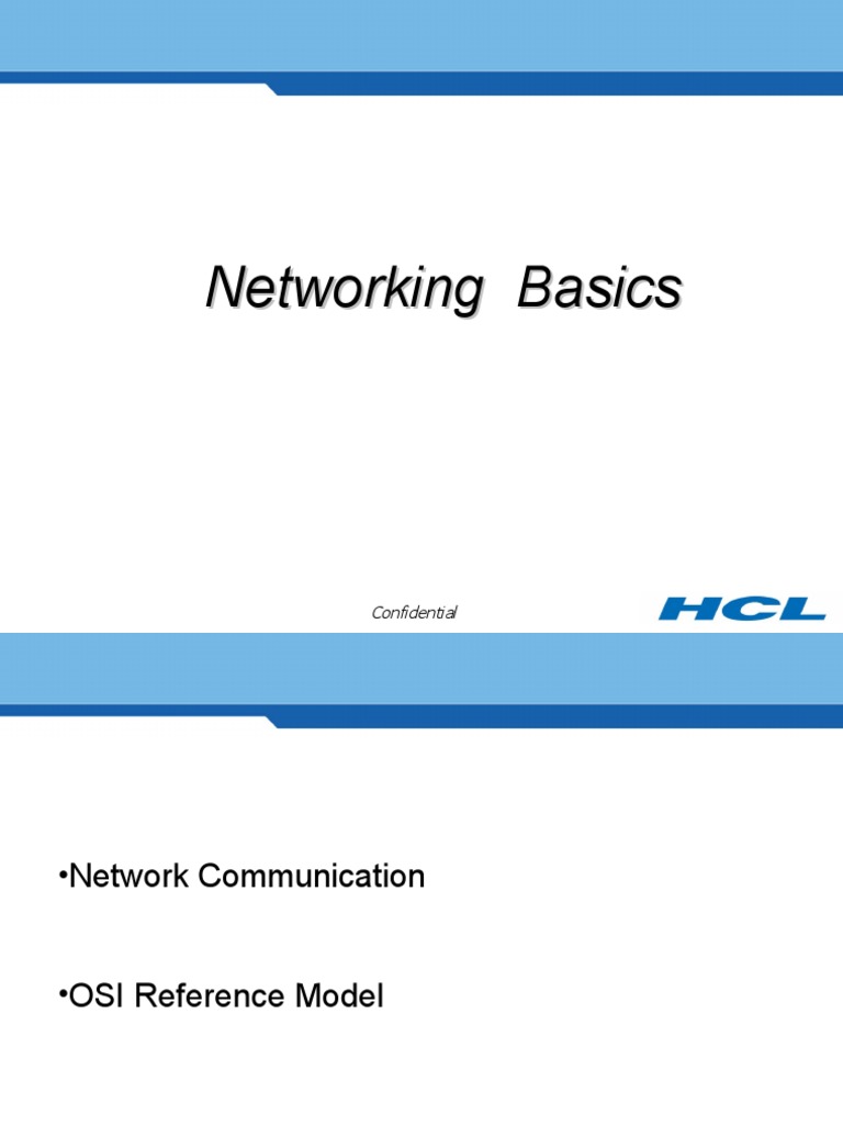 Network Basics