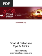 Spatial Database Tips and Tricks Presentation