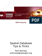 Spatial Database Tips and Tricks Presentation