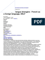 FLE Français Langue Étrangère - French As A Foreign Language, DeLF