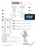 She's Wearing A Hat,: Reinforcement Worksheet 1