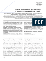 Psychological Stress in Undergraduate Dental Students: Baseline Results From Seven European Dental Schools