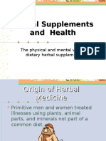 Herbal Supplements and Health
