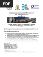 National Training Course On Chemical Industry Standards - Flyer