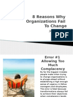 why organizations fail to change