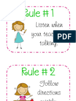 Rule # 1: Listen When Your Teacher Is Talking