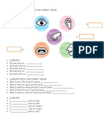 Five Senses Worksheet