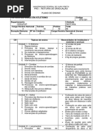 Plano de Ensino Tópicos Especiais Em Atletismo