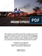 #Madnessproject: Project. A Journey Undertaken by Two Engineering Students, Cycling