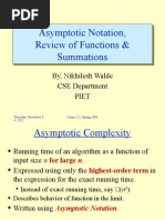 Asymptotic Notation, Review of Functions & Summations