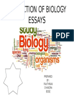 Collection of Biology Essays: Form 4 & 5