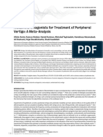 Histamine Antagonists For Treatment of Peripheral Vertigo: A Meta-Analysis