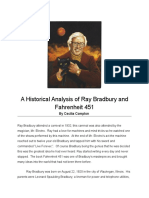 A Historical Analysis of Ray Bradbury and Fahrenheit 451: by Cecilia Compton