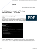 He Olvidado Mi Contraseña de Windows, Como Recuperarla. - Tutoriales Para Vagos